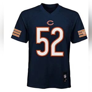 Chicago Bears Jersey Mens Small Blue Team Apparel Khalil Mack #52 NFL Logo Shirt